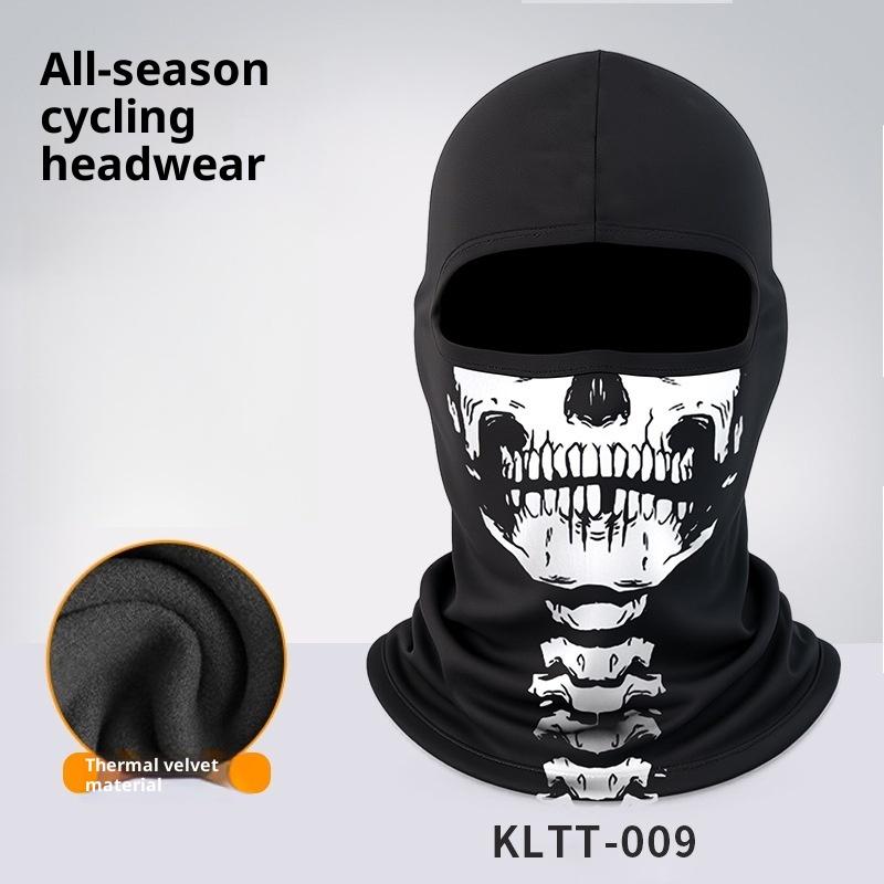 

1 шт. Мотоциклетный ветрозащитный головной и шейный утеплитель для катания на лыжах с принтом черепа, подшлемник для велосипеда, мотоциклетная балаклава, маска для лица A8