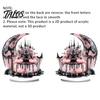 Spider Pumpkin Figures Halloween Dark Style Table Decorations, Acrylic Pink And Black Gothic Centerpiece, Spooky Mantelpiece Statues Crescent