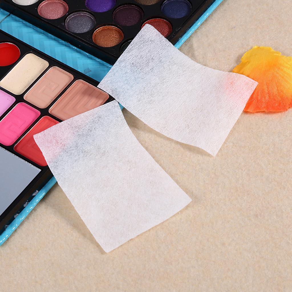 150PCS Cosmetic Cotton Pads Facial Makeup Wipes Nail Art  Polish Gel Tips Remover & Box