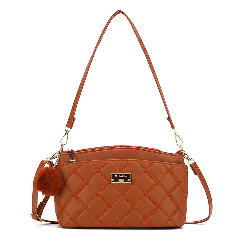 Winter Underarm Bag, High-end Single-shoulder Bag, Large-capacity Geometric Crossbody Women's Bag