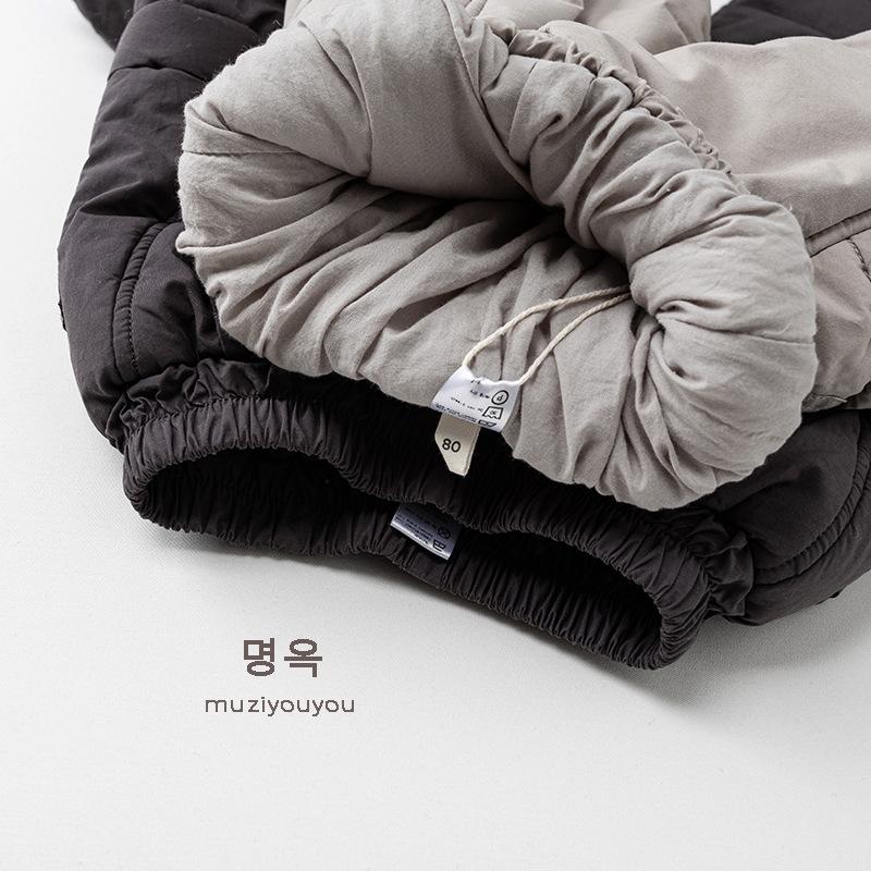 Kids Warm Thick Casual Solid Cotton Winter Pants For Unisex Children