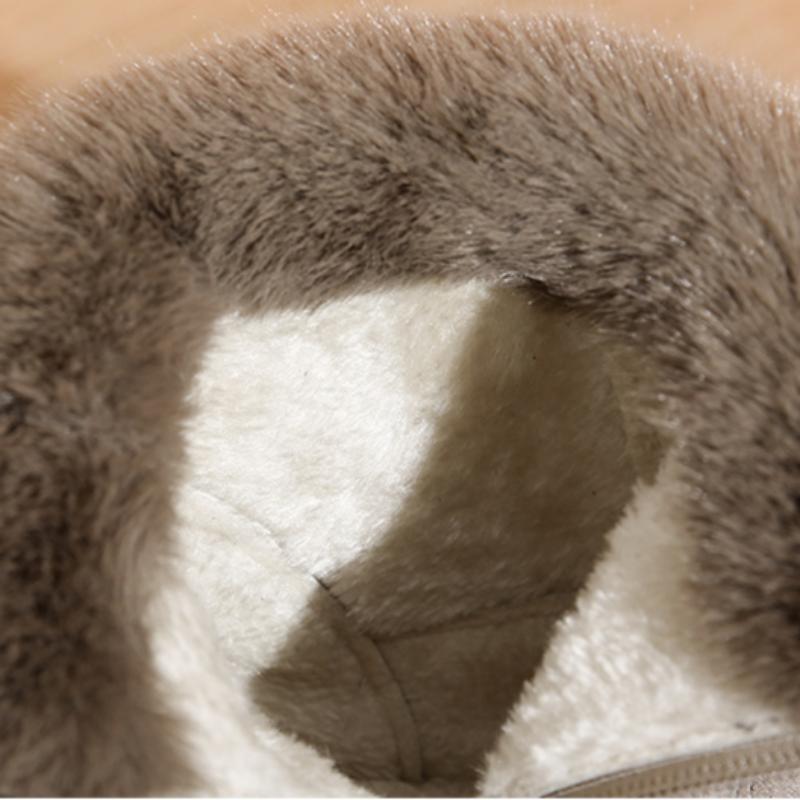 New Winter Fur Snow Boots Fleece-Lined Casual Women's Short Boots