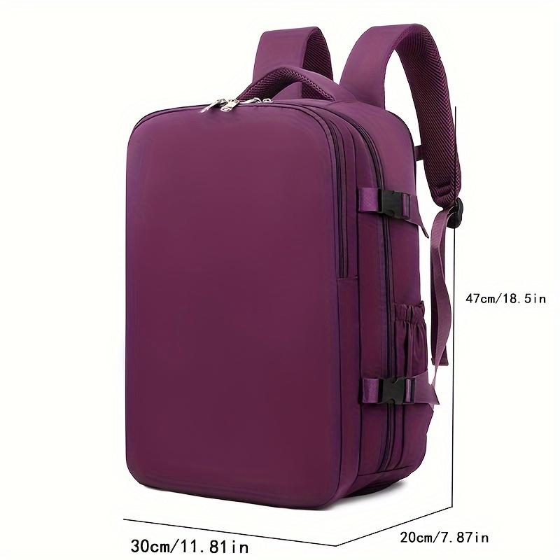 

Многофункциональный повседневный женский рюкзак с множеством карманов, большой вместимости, подходит для ноутбука фиолетовый