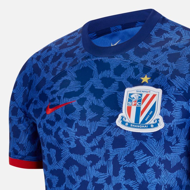 Nike Dri-Fit Quick-Drying Breathable Match Short Sleeve Soccer Jersey Men jersey Royal-Blue FV3510-433