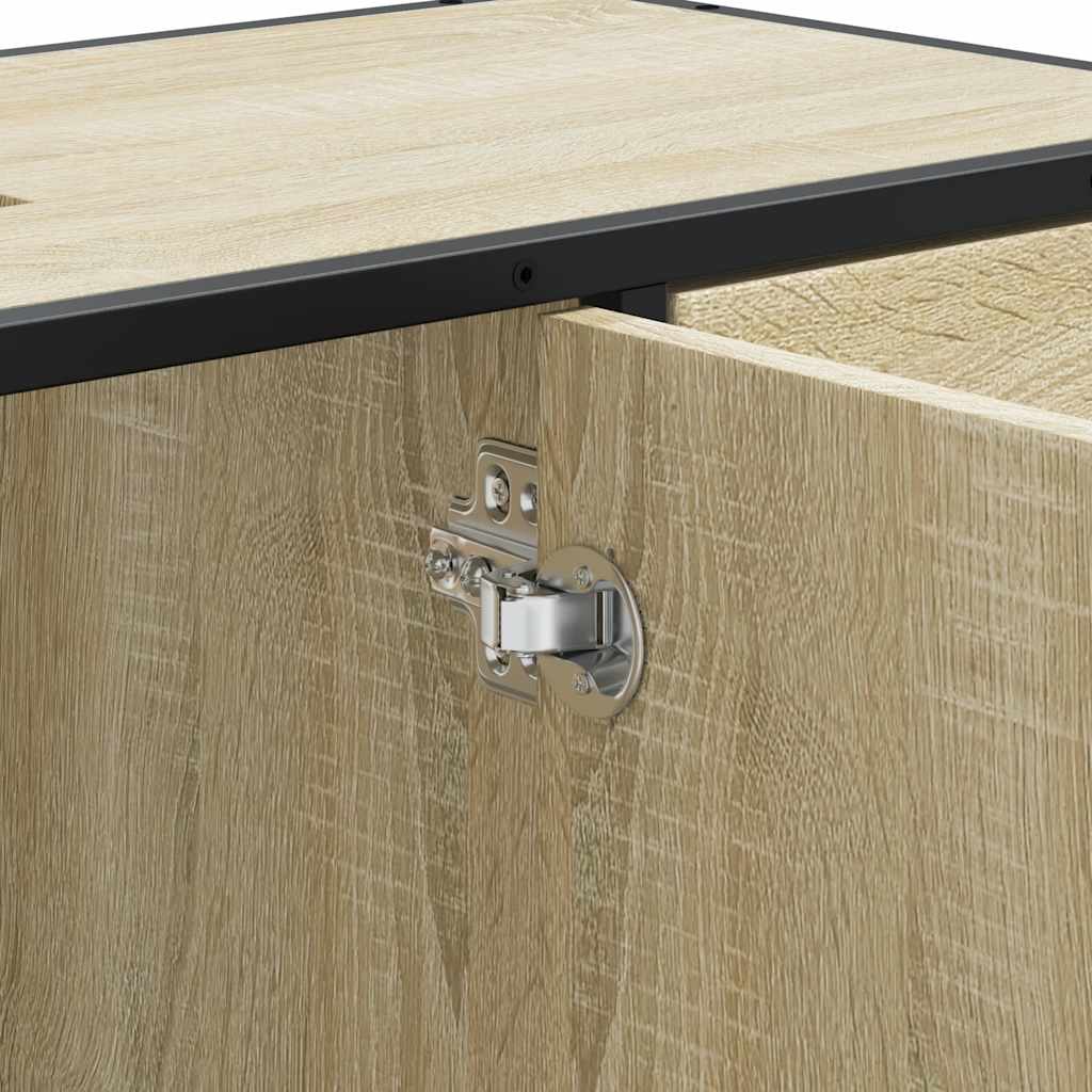 Washbasin Cabinet in Sonoma Oak 80 x 33 x 60 cm Particleboard