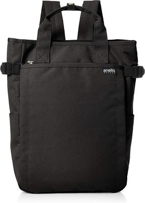 Zaino tipo tote 10 tasche leggero A4 impermeabile SPS GTC3421Z Nero Taglia Unica [Anello Grande] idrorepellente/multiscomparto