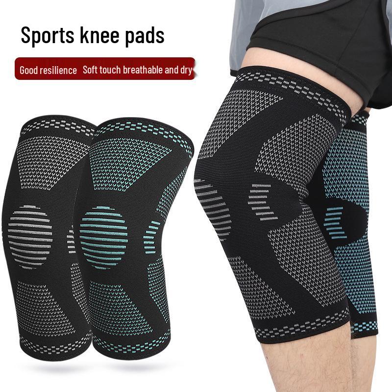 Breathable Knit Sports Knee Pads - Summer & Winter Protection for Running, Basketball, and Mountaineering