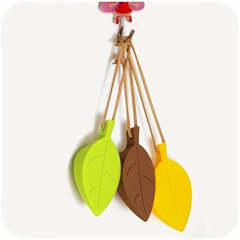 Leaves Shape Silicone Rubber Door Stop Stoppers Door Block Children Anti-Folder Hand Hotel Security Door Card Hanging