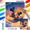 Mickey and Minnie Mouse Flying Carpet Oil Painting Handmade Painting Kit Diy Home Room Decoration Gift