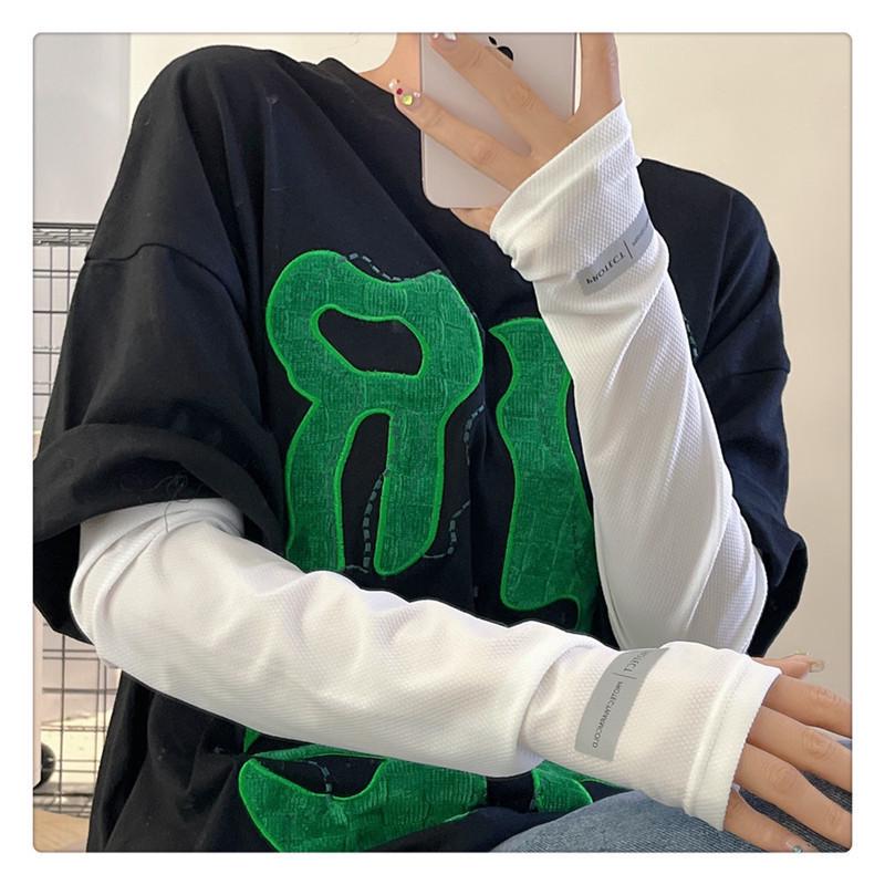 Maska na twarz i rękawki Ice Silk chroniące przed słońcem do jazdy na rowerze na świeżym powietrzu