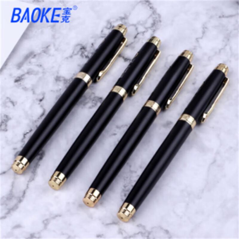 BAOKE PC109 Metal Quick-Drying Gel Pen with Gold Clip