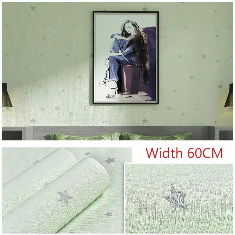Warm Pink Girl Star Children Room Self-adhesive Wallpaper Boy Girl Room Self-adhesive Wallpaper Wallpaper for Bedroom Walls