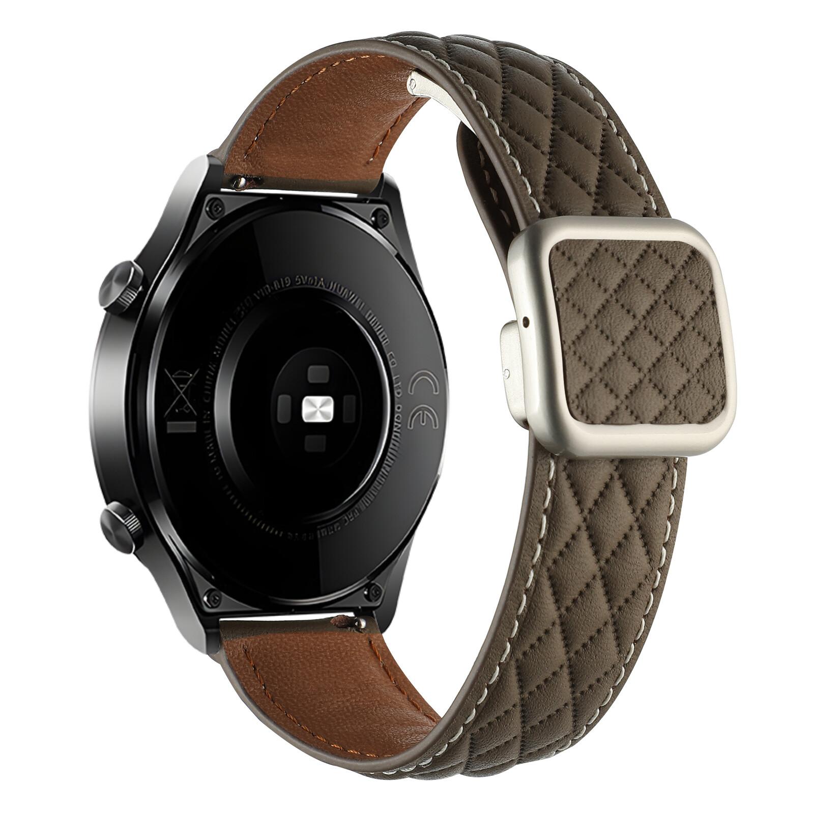 

Кожаный ремешок 20 мм 22 мм для часов Huawei GT4 GT3 GT2 pro Магнитный ремешок для часов Huawei watch 4 Pro для Samsung Watch6 5 4 40 44 47 браслет спортивный ремень 20mm