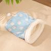 Cartoon Cat Nest Pocket Type Winter Cat Bed Cute Kitten Quilt Bed  for Cats Dogs