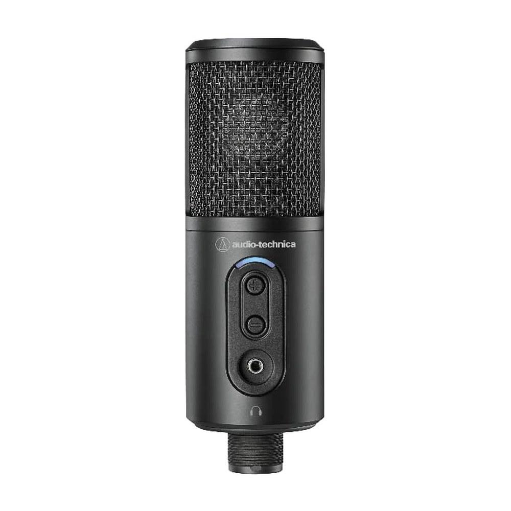 Audio Technica ATR2500X Cardioid Condenser USB Microphone Includes Desk Stand and 2 Cables USB-C To USB-C and USB-C To USB-A Black