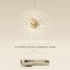 Modern Crystal Dandelion Chandelier Lighting Pendant Lamp For Living Dining Room Children's Room Home Decor Pendant Lights