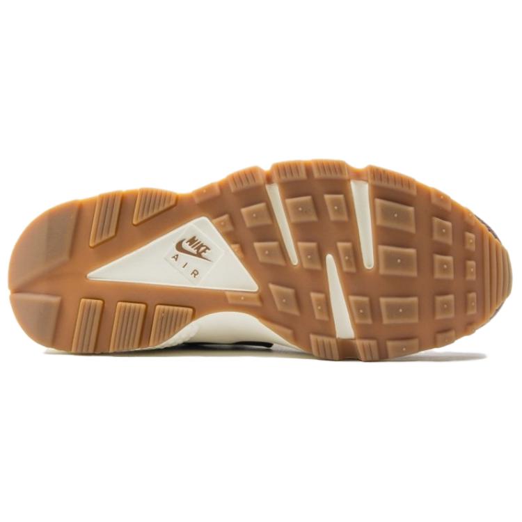 Nike Air Huarache Run Premium Damesneakers Rød Natt-Bordeaux Natt-Bordeaux-Sail 683818-600