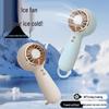 Portable Mini High-Speed USB Charging Fan with Silent Turbine and Ice Pack for Outdoor Use