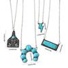 50 Pieces Bohemian Style Turquoise Color Fashion Accessories Handmade Adjustable Stackable Necklace Bracelet