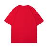 A1-03 Letnia Koszulka z Czerwonym Nadrukiem Thrasher Męska Damska Bawełniana Oversize Krótki Rękaw Casualowa Streetwearowa Koszulka Top