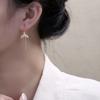 Needle Fish Tail Ear Line for Women with Light Luxury Zirconium Hollow Mermaid Earrings Exquisite High-end Versatile Ear Decoration