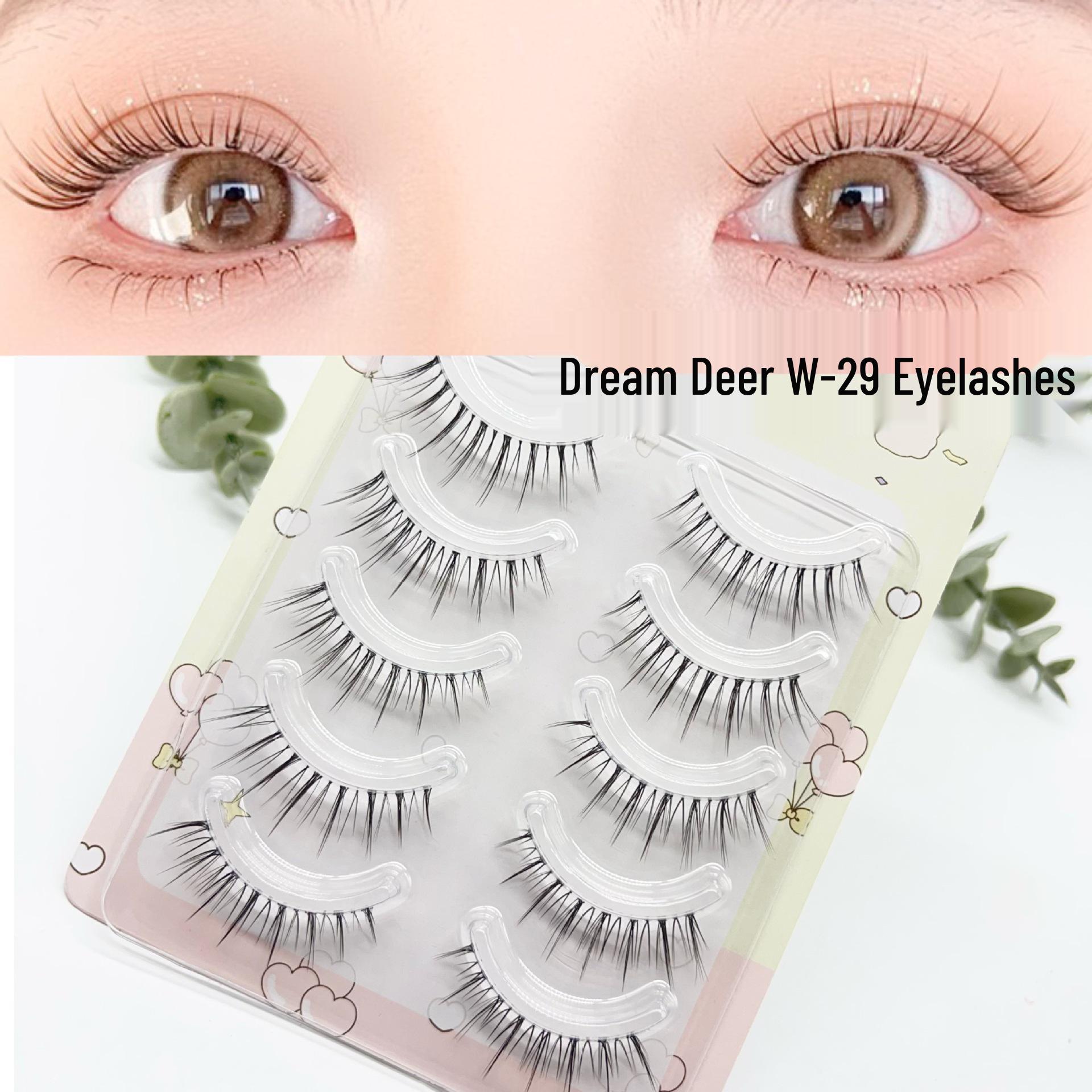 Menglu W-29 Natural Curl Tassel False Eyelashes - Wispy, Short to Long Style