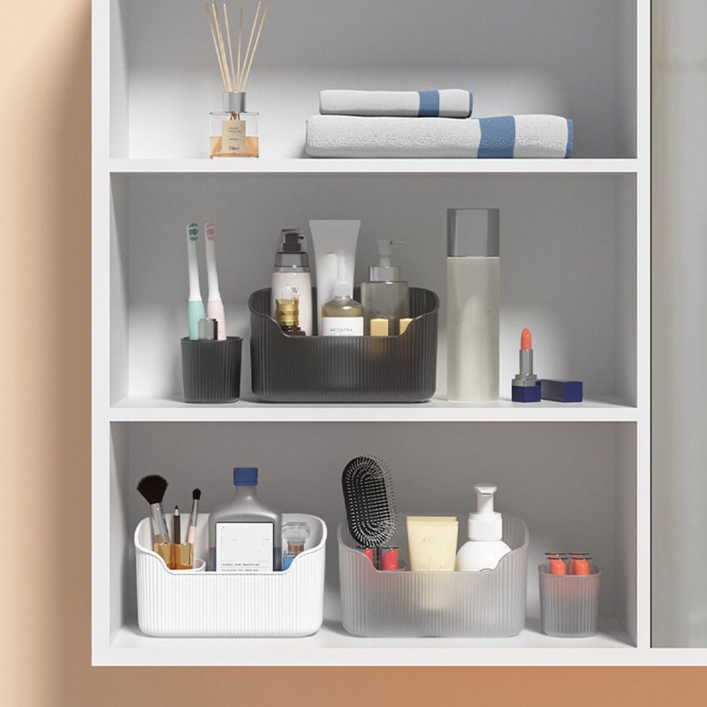 Large Capacity Makeup Container Standing Sundries Container Cosmetic Storage Box  Swab