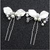 1/2/3Pcs Wedding Bridal Bridesmaid Pearl Gold Leaf Headpiece Hair Pin Hairpin Bridal Hair Accessories Head Piece Wholesale