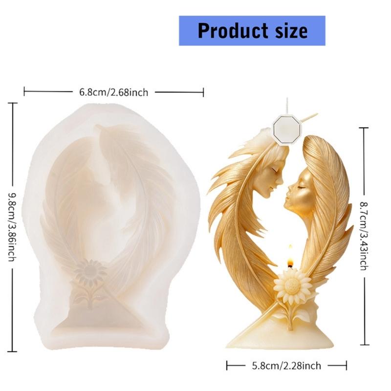 Food Grade Silicone Mould With Unique Wing Sun Art For Safe Candle Making Crafting Projects And Home Decoration