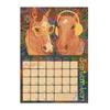 2026 Wandkalender Spiralbindung Januar bis Dezember 12 Monate Monatsplaner Zuhause Büro Künstlerische Illustration Kalender