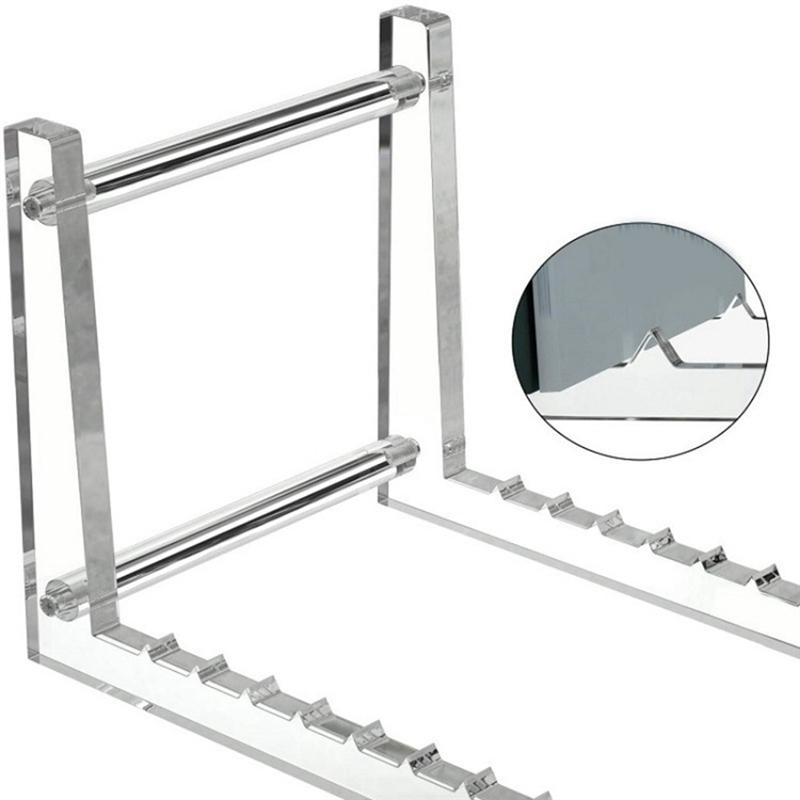 Practical-Clear Vinyl Record Stand Holder For Desktop Album Storage, Acrylic Vinyl Record Shelf Display
