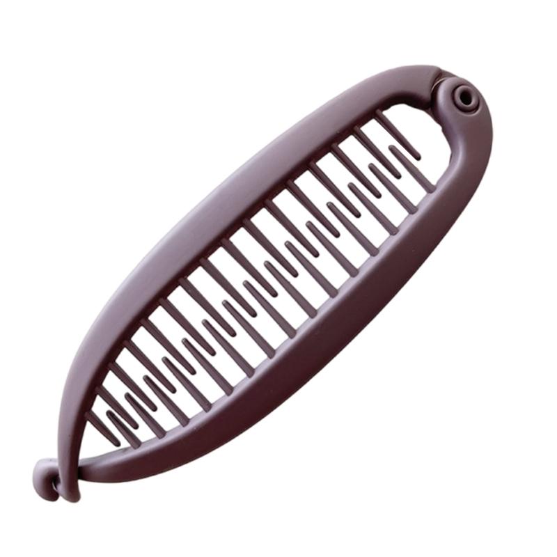 NonSlip Banana Hair Clip For Women Seamless Design Resin Hairpin For Ponytails Buns And Updos