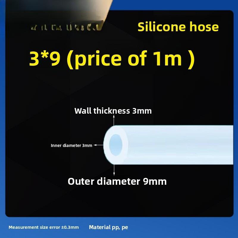 1M Food Grade Transparent Silicone Rubber Hose ID1 2 3 4 5 6 7 8 9 10mm OD Flexible Nontoxic Silicone Tube Clear soft