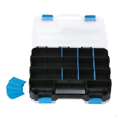 Estuche Compacto de Almacenamiento de Piezas con Divisores Ajustables para Herramientas y Accesorios