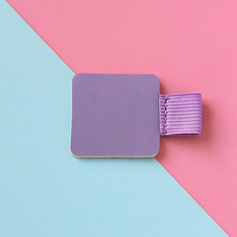 

Изысканные кожаные аксессуары: самоклеящийся держатель для ручки, добавляющий нотку личного очарования вашей записной книжке, планшету и ручке. фиолетовый