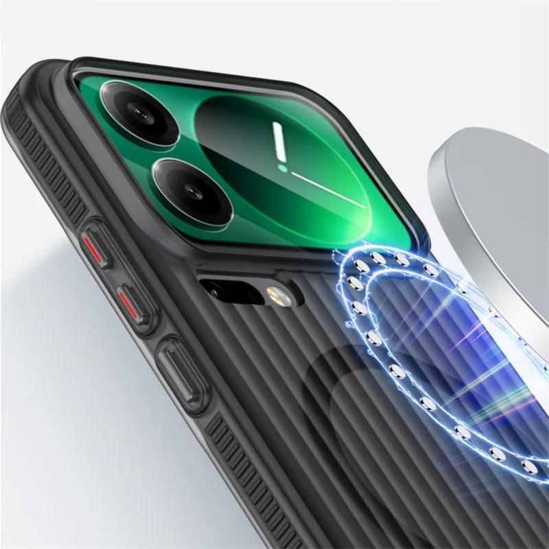 Pour Xiaomi Mi 17 Pro Max Coque Rigide PC Transparente Magnétique MagSafe Antidérapante Housse de Protection Arrière Pour Xiaomi Mi 17 17Pro Ultra