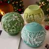 Festives Silicone Craft Christmasl Ball Mold Multipurpose Holiday Decorations And DIY Soap Making Supplies