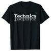 Technics T Shirt Dj Turntable Music House Techno Electronic Hip Hop New Fashion Summer TShirt Fashion Casual Street Music Tees