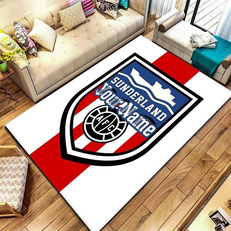 Sunderland futbolo klubo individualaus pavadinimo kilimas svetainei, miegamajam, namų sofos dekoravimui, vaikų žaidimų neslystanti grindų danga