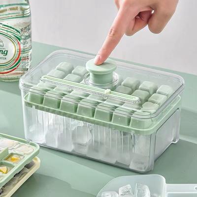 28 mriežok Lisovací podnos na kocky ľadu Bloková forma Lisovacia forma na výrobu ľadu Letná pomôcka na výrobu ľadu Uzavretý výrobník ľadu pre domácnosť