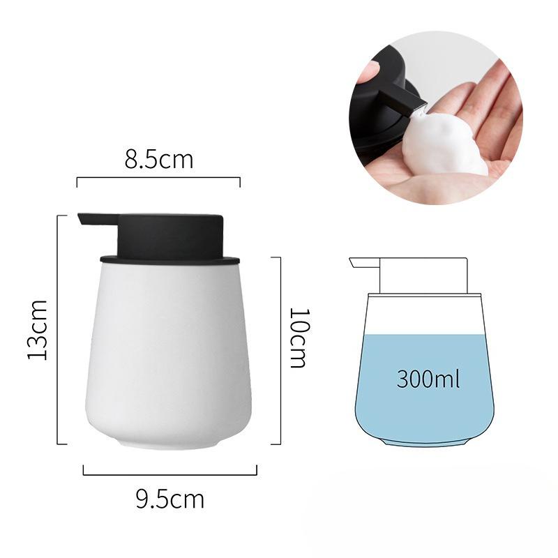Rubber Paint New Mousse Dispenser Bottle for Shampoo Shower Foam Hand Soap Geometric Lotion Pump