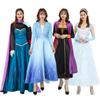 Frozen Adult Dress Queen Elsa Princess Dress Elsa Dress Anna Performance Costume Veil Dress