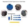 Paintless Car Dent Removal Tools Sheet Metal Dent Puller short T-Dent Pull Set Suction Cup Workshop Kit for Auto Hail Pit Repair