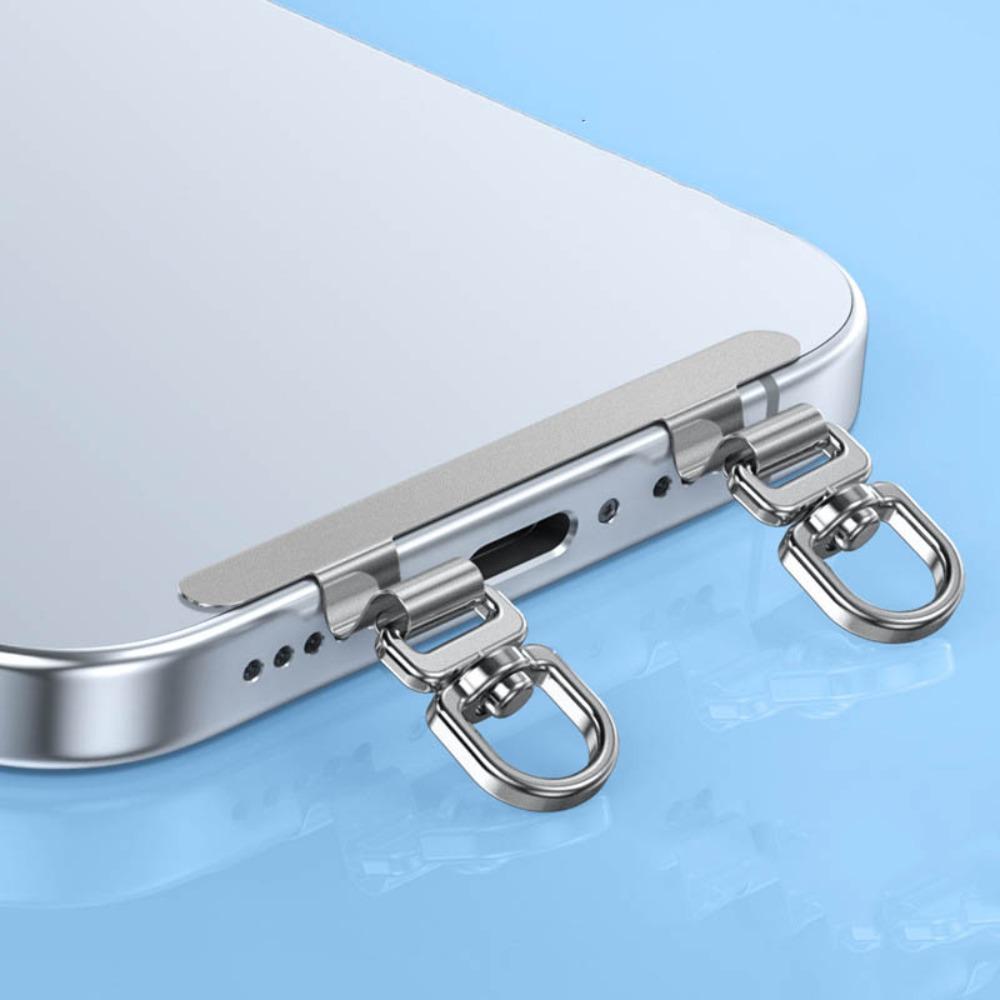 

Металлический чехол для телефона Металлическая прокладка Обновление 360° Шнурок Клипса для карт Обновление Застежка-кнопка Универсальный A