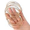 Temperament Bohemian Wide Side Gold Color Korean Bangles Wrist Bands Women Bracelets Hands Jewelry