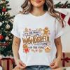 Women's Shirt It’s The Most Wonderful Time of The Year T Shirts Gingerbread Christmas Tee Festive Holiday Shirt Cookie Lover Top