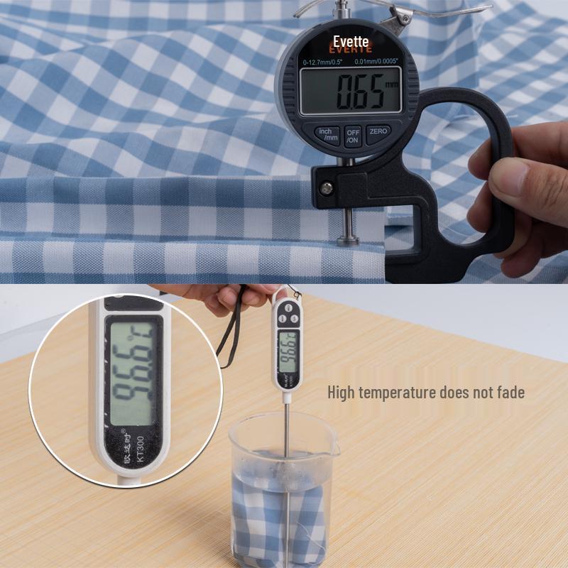 Black & White/Blue Green Gingham Fabric for Kindergarten, Tablecloths & Sofas - Various Sizes