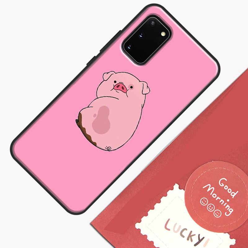 Cartoon Pig Phone Case For Samsung Galaxy S25 S26 Ultra S20 S21 S22 S23 S24 Plus S9 S10 S25 FE Cover Shell