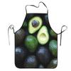 Avocado Printed Apron Chef Cuisine Tablier Waterproof Bib Kitchen Cleaning Pinafore for Women Men Gardening