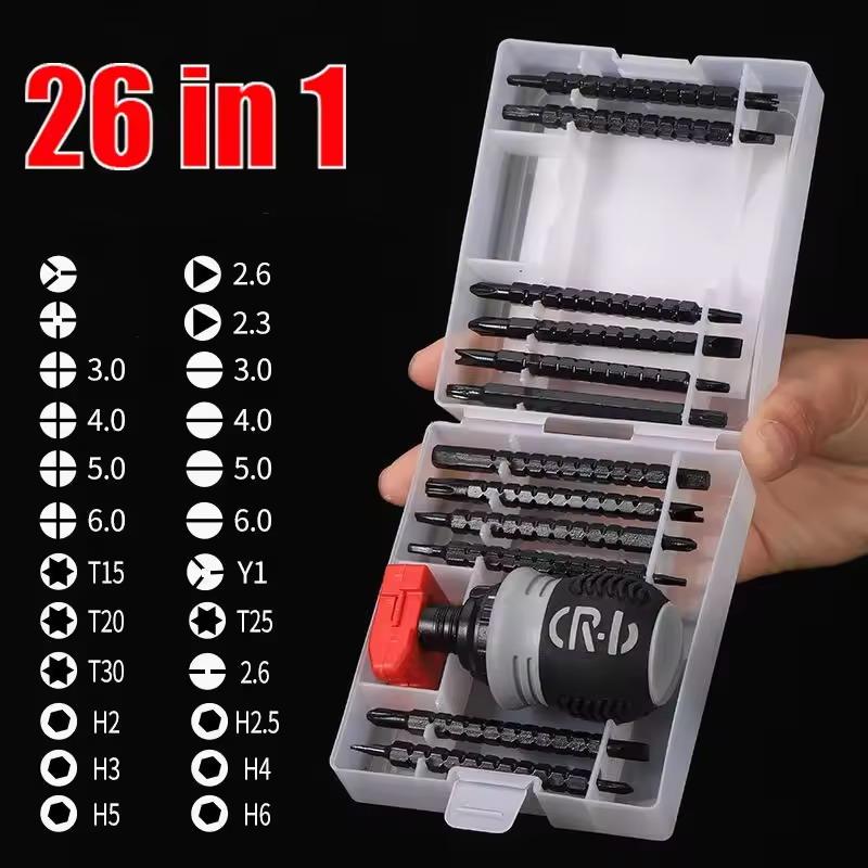 13pcs Chrome Vanadium Steel Impact Screwdriver Set Household Electric Screwdriver Cordless Screwdriver Impact Driver